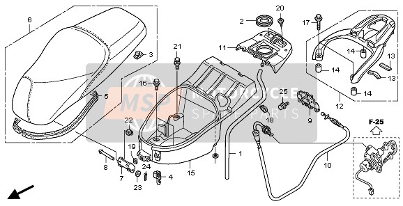 81203KGF900, Huelse B, Traeger, Honda, 2